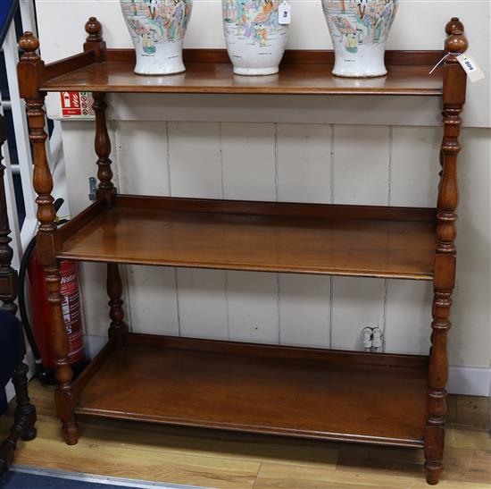 A mahogany buffet / dinner wagon W.107cm